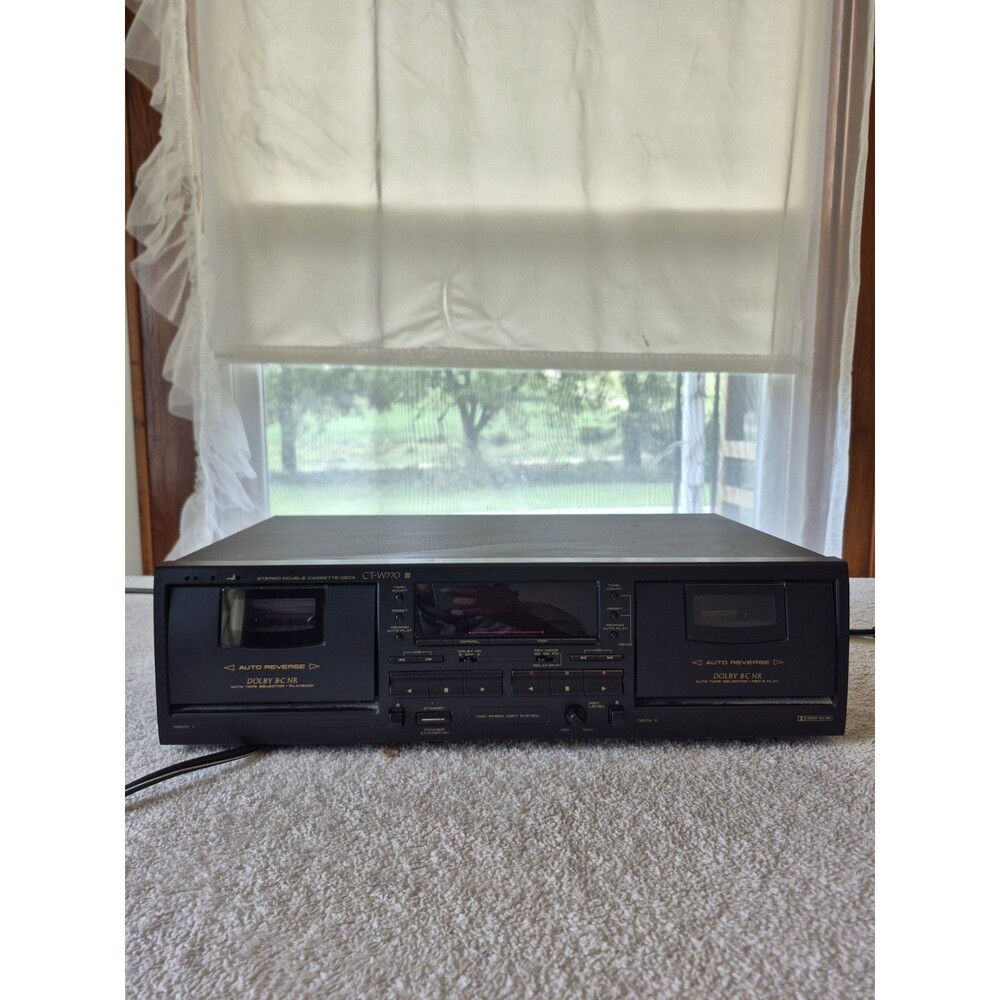 Pioneer CT-W770 Dual Cassette Deck Auto Reverse Dolby B/C Tested Working
